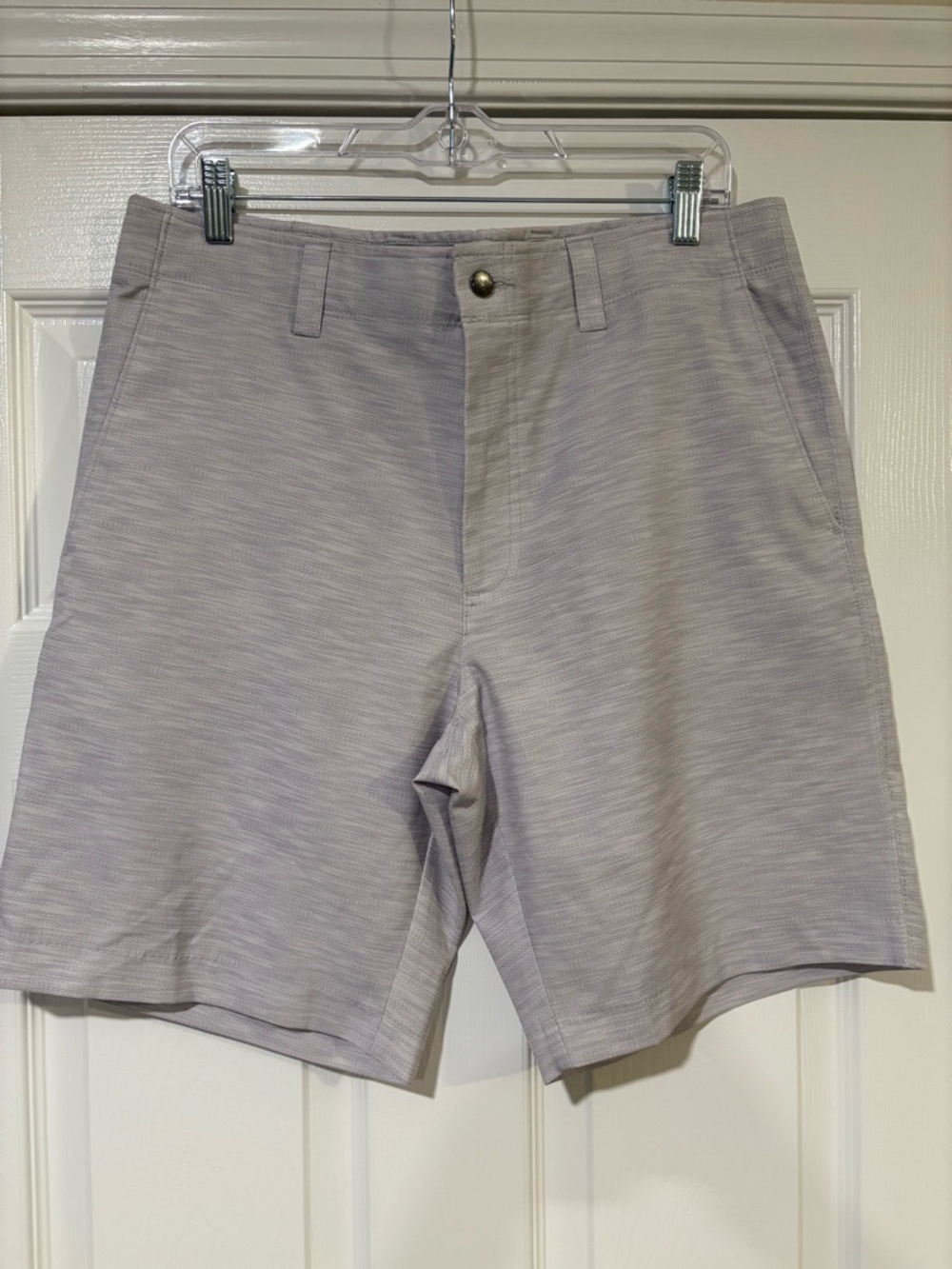Callaway Light Gray Men's Flat-Front Golf Shorts